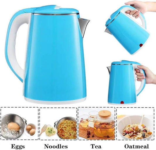 Bouilloire électrique 2,5 L double paroi en acier inoxydable