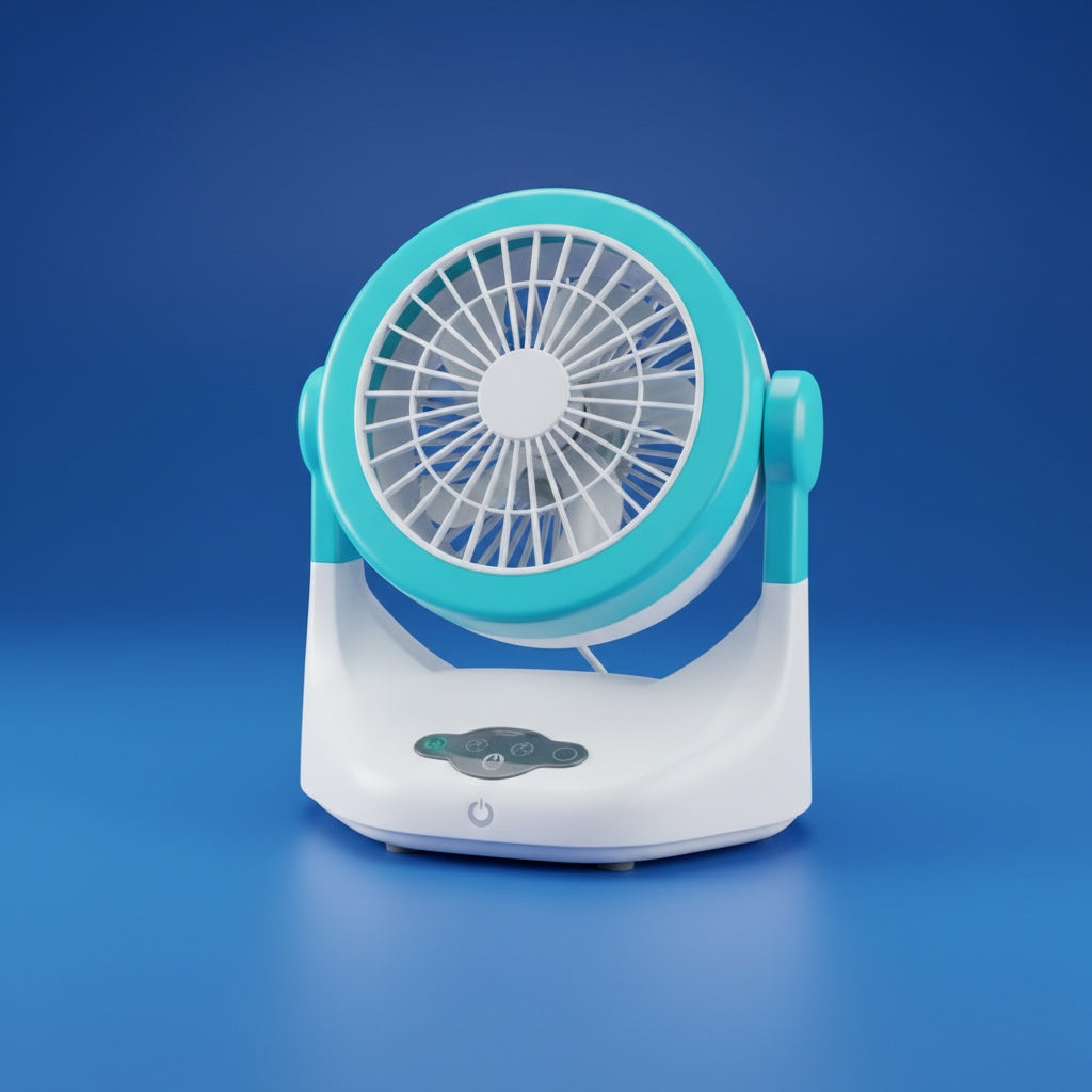 Ventilateur Brumisateur de Bureau JY-102 – Rafraîchisseur d’Air 3-en-1 avec LED