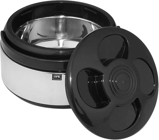 Casserole isotherme Affluent Collection Thermo Steel avec couvercle et fond en plastique - Capacité : 2,5 litres