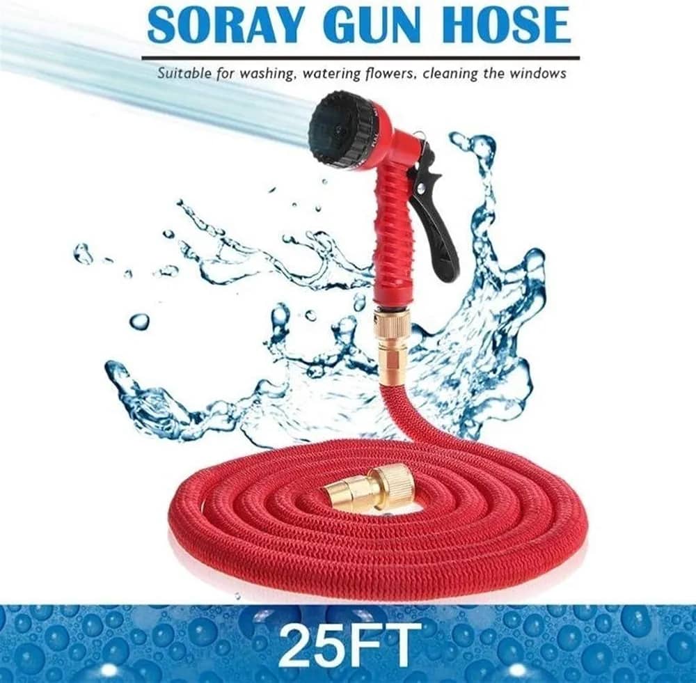 Tuyau d'arrosage 25FT-100FT Jardin Tuyau Extensible Magique Flexible