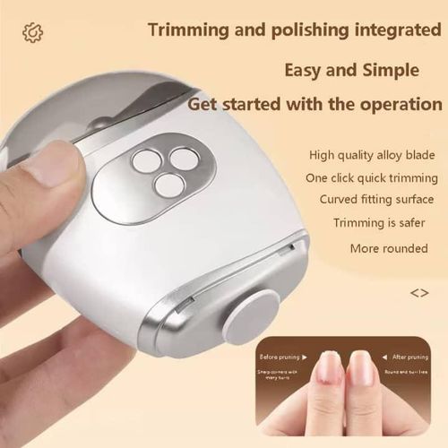 Coupe-Ongles Électrique Multifonction – Coupe, Lime et Polissage Automatique