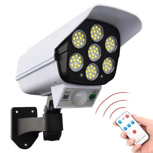 Mythco Lampe Murale Solaire à Caméra Avec Capteur De Mouvement 77 LED IP65