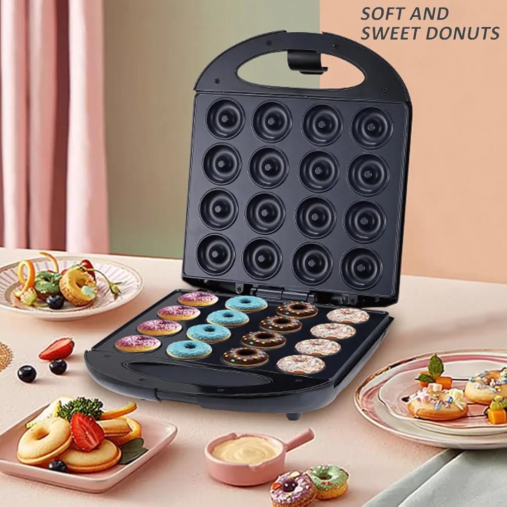Appareil à sandwichs 16 trous - 1400W - Noir