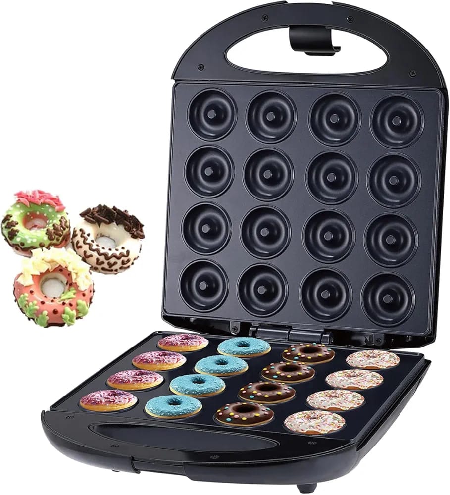 Appareil à sandwichs 16 trous - 1400W - Noir