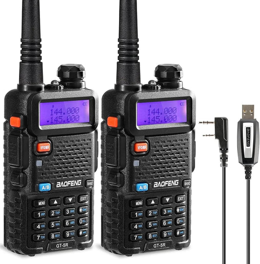 Une Paire De Talkie-Walkie Professionnel Avec Double Bande