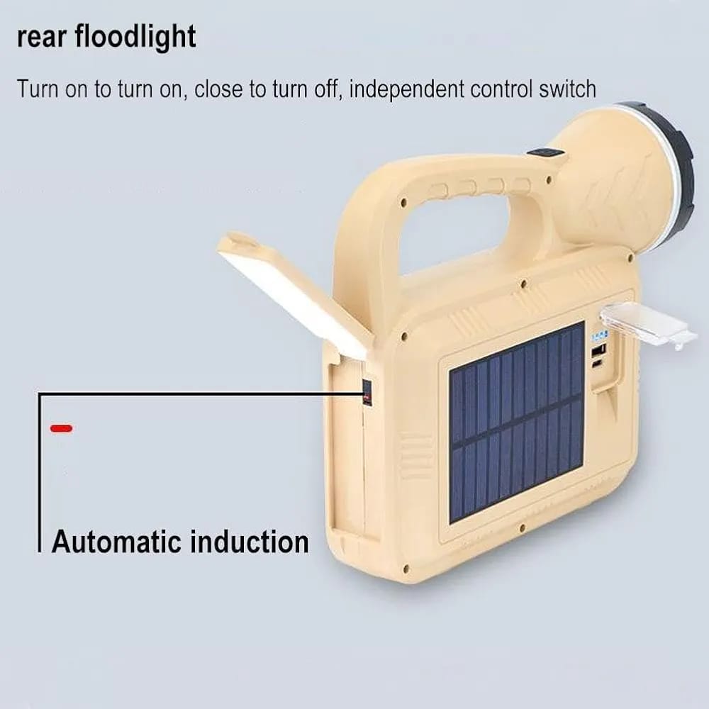 Torche solaire Rechargeable Solaire Multifonction