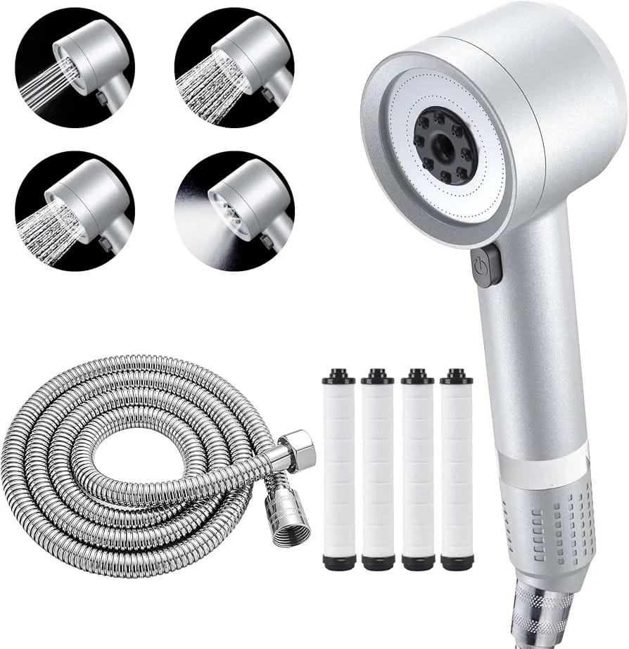 Faucetland Robinet De Douche Multifonctions Réversible Haute Pression