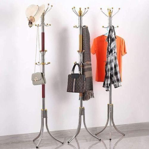 Porte-Manteau Chambre À Coucher Et Bureau En Acier Inoxydable 1,70m