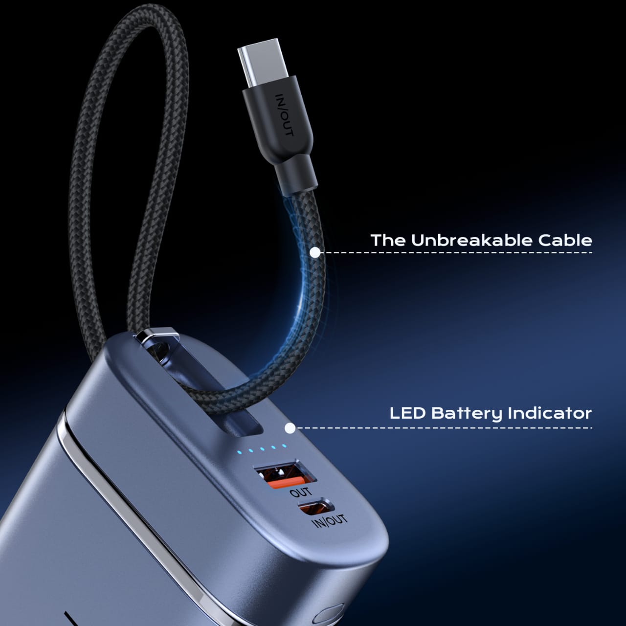 Batterie externe HEPU 20 000 mAh/45 W