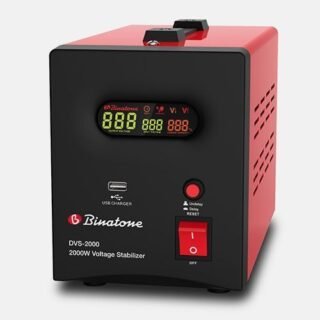 Binatone Stabilisateur Régulateur Automatique De Tension DVS-2000 - Rouge/Noir
