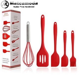 Mateamoda Ustensiles De Cuisine 5 En 1 Ustensiles De Cuisine Ensemble De Cuisine Grattoir Fouet Brosse