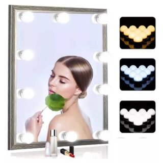 Lampes pour miroir de courtoisie, 10 ampoules à intensité variable