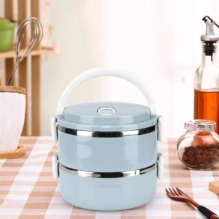 Boite Repas Isotherme Boîte à Lunch Portable en Acier Inoxydable