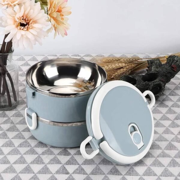 Boite Repas Isotherme Boîte à Lunch Portable en Acier Inoxydable – Image 3