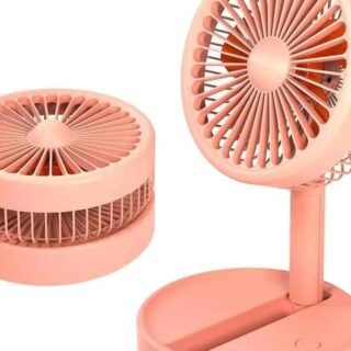 Mini ventilateur rechargeable silencieux base table portable ventilateur 3 vitesses réglable