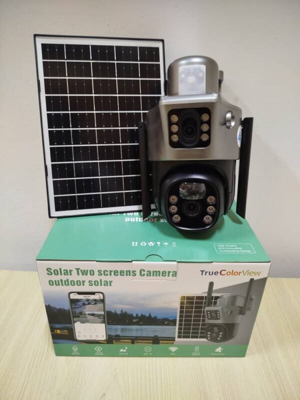Caméra Wifi Solaire Double objectif 4G ( puce orange et Moov) – Image 2
