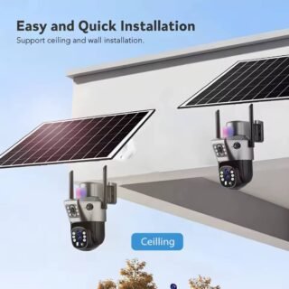 Caméra Wifi Solaire Double objectif 4G ( puce orange et Moov)