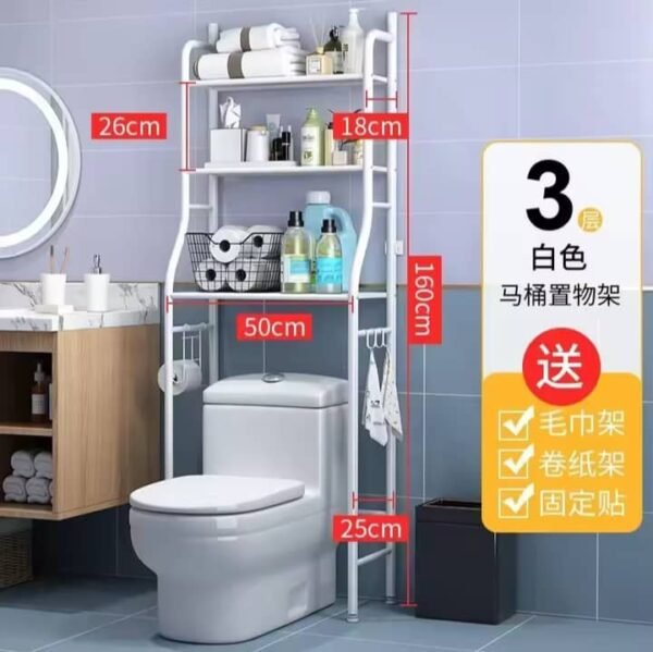 Économiseur d'espace de salle de bain à 3 étagères – Image 2