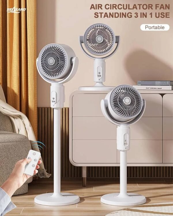 Ventilateur de circulation d'air supérieur à 3 utilisations à vent fort – Image 2
